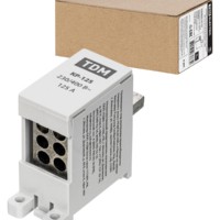 Клемма распределительная на DIN-рейку КР-125 1П 125А (6х16мм²) TDM