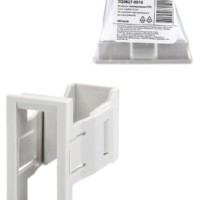 Панель лицевая для выреза в шкафу ПЛ-1, 1 модуль, пластик, без дверцы, IP40, серая TDM