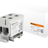 Клемма вводная силовая КВС 4 ввода 6-50 кв.мм. серая TDM