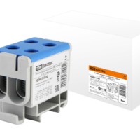 Клемма вводная силовая КВС 4 ввода 6-50 кв.мм.синяя TDM