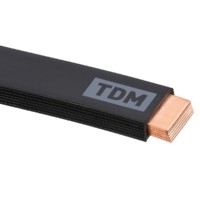 Шина медная гибкая изолированная ШМГ 6х(32х1), 2м, TDM