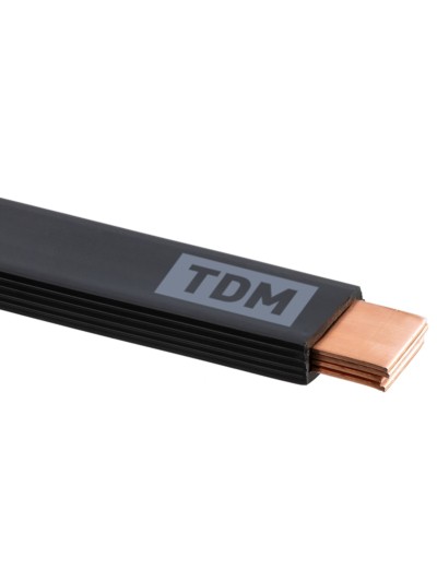 Шина медная гибкая изолированная ШМГ 4х(32х1), 2м, TDM