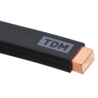 Шина медная гибкая изолированная ШМГ 10х(120х1), 2м, TDM