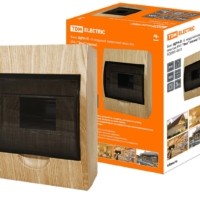 Бокс ЩРН-П-6 модулей навесной пластик IP41 “Эко” (сосна) TDM