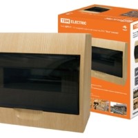 Бокс ЩРН-П-12 модулей навесной пластик IP41 “Эко” (сосна) TDM