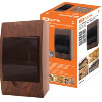 Бокс ЩРН-П-4модуля навесной пластик IP41 “Эко” (бук) TDM