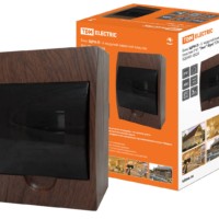 Бокс ЩРН-П-6 модулей навесной пластик IP41 “Эко” (бук) TDM