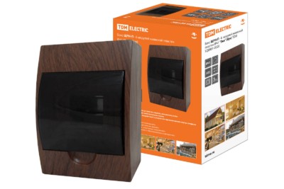 Бокс ЩРН-П-6 модулей навесной пластик IP41 “Эко” (бук) TDM