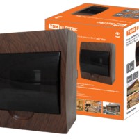 Бокс ЩРН-П-8 модулей навесной пластик IP41 “Эко” (бук) TDM