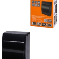 Бокс ЩРН-П-6 модулей навесной пластик IP41, Антрацит TDM