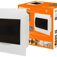 Бокс ЩРВ-П-8модулей встраиваемый пластик IP41 TDM