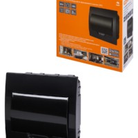 Бокс ЩРВ-П-8 модулей встраиваемый пластик IP41, Антрацит TDM