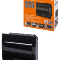 Бокс ЩРВ-П-10 модулей встраиваемый пластик IP41, Антрацит TDM