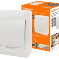 Бокс ЩРН-П-6модулей с белой крышкой навесной пластик IP40 TDM