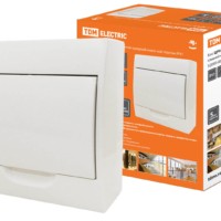 Бокс ЩРН-П-8модулей с белой крышкой навесной пластик IP40 TDM