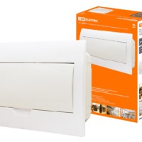 Бокс ЩРВ-П-18модулей с белой крышкой встраиваемый пластик IP40 TDM