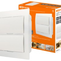 Бокс ЩРВ-П-24модуля с белой крышкой встраиваемый пластик IP40 TDM