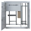 Корпус щита этажного 2 кв. (1010х950х160) размер ниши (920х860х140) TDM
