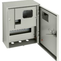 Корпус металлический ЩУ-1ф/1-0-12 IP66 (ЩУРН-1/12 IP66) с опломбировкой счётчика (395х310х165) TDM