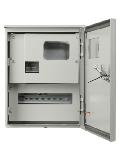 Корпус металлический ЩУ-1ф/1-0-12 IP66 (ЩУРН-1/12 IP66) с опломбировкой счётчика (395х310х165) TDM — изображение 3