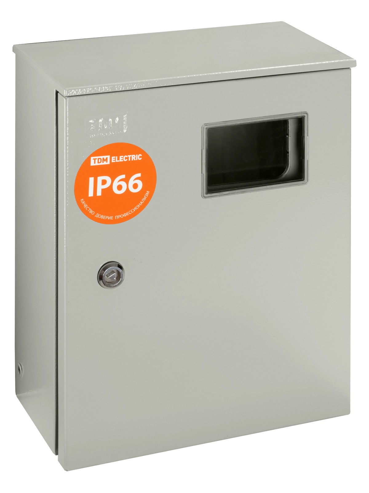 Корпус металлический ЩУ-1ф/1-0-12 IP66 (ЩУРН-1/12 IP66) с опломбировкой счётчика (395х310х165) TDM — изображение 2