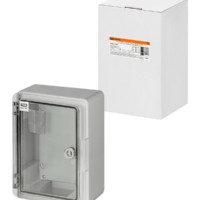 Бокс пластиковый ЩМП-0-1, прозр. крышка, ABS, IP65, от -45 до +75 °С, навесной, (280x210x130) TDM