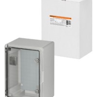 Бокс пластиковый ЩМП-0-4, прозр. крышка, ABS, IP65, от -45 до +75 °С, навесной, (400x300x210) TDM