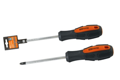 Отвертка крестовая двухкомпонентная, CR-V тип PH2x150, серия “Алмаз” TDM