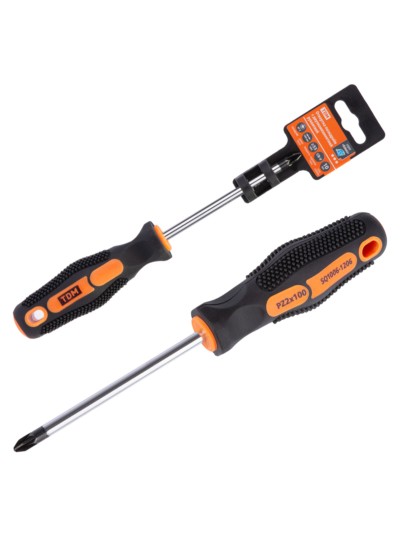 Отвертка позидрайв двухкомпонентная, CR-V тип PZ2x100, серия “Алмаз” TDM