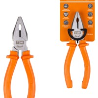 Пассатижи (плоскогубцы), с пластиковыми рукоятками, углеродистая сталь, 160 мм, серия “Гранит” TDM