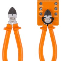 Бокорезы (кусачки), с пластиковыми рукоятками, углеродистая сталь, 180 мм, серия “Гранит” TDM