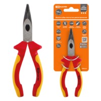 Длинногубцы изогнутые диэлектрические, 160 мм, 1000 В, CR-V, «ЭкспертЭлектрик» TDM