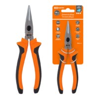 Длинногубцы (тонкогубцы), с двухкомпонентными рукоятками,CR-V сталь, 160 мм, серия “Алмаз” TDM