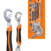 Набор ключей универсальных самозажимных 9-22/22-32 мм, прорезиненные рукоятки, блистер, “Гранит” TDM