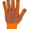 Перчатки плотной вязки акрил с ПВХ, "Точка", оранжевые, 9, 10 кл., 77-80 г, 1 пара, TDM