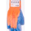 Перчатки плотной вязки акрил с латексным покрытием, "Рельеф", оранж., 11, 10 кл., 140 г, 1 пара, TDM