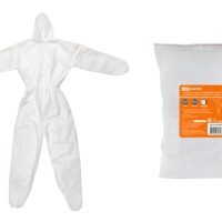 Комбинезон защитный “Каспер-2”, на молнии и с капюшоном, разм. 187х160, 30 г/м2, белый, TDM