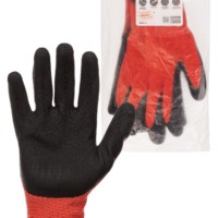 Перчатки полиэфирные “Контакт-Хард”, рельефное латексное покрытие,9, 15 кл., 59-61 г, 1 пара, TDM