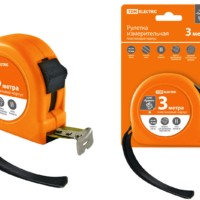 Рулетка, длина 3 м, стальная лента, ширина 16 мм, пластиковый корпус, “Гранит” TDM