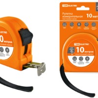Рулетка, длина 10 м, стальная лента, ширина 25 мм, пластиковый корпус, “Гранит” TDM