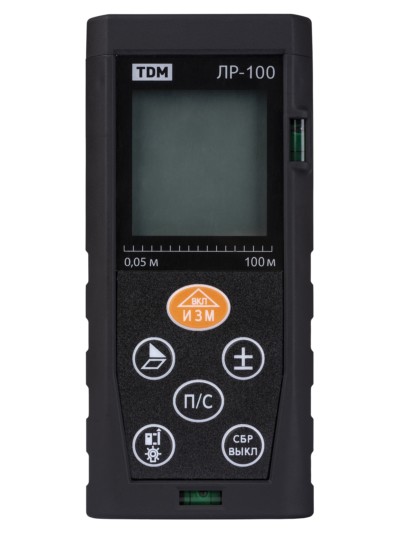 Лазерная рулетка ЛР-100, дальность 100 м, точность 2 мм, подсветка, IP54, 2хAAA, “Алмаз” TDM — изображение 4