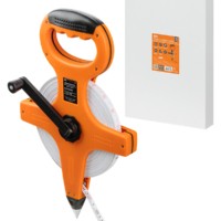 Мерная лента, 50 м х 13 мм, фибергласовое полотно, открытый корпус, штык для фиксации “Рубин” TDM