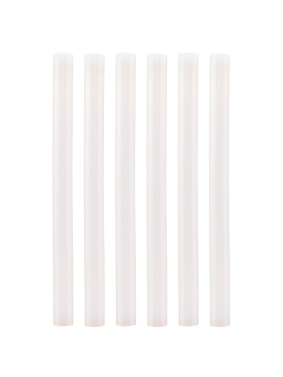 Клеевые стержни универсальные белые, 7 мм x 100 мм, 6 шт, "Алмаз" TDM — изображение 2