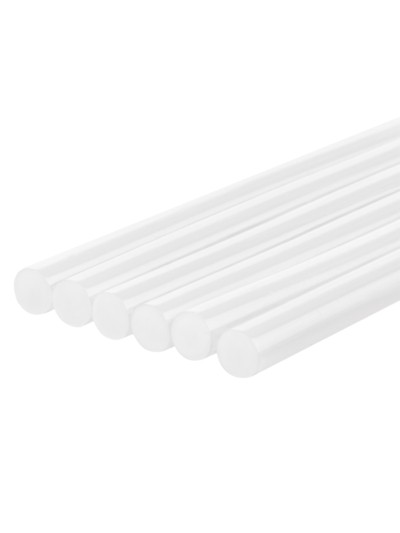 Клеевые стержни универсальные белые, 7 мм x 100 мм, 6 шт, "Алмаз" TDM — изображение 3