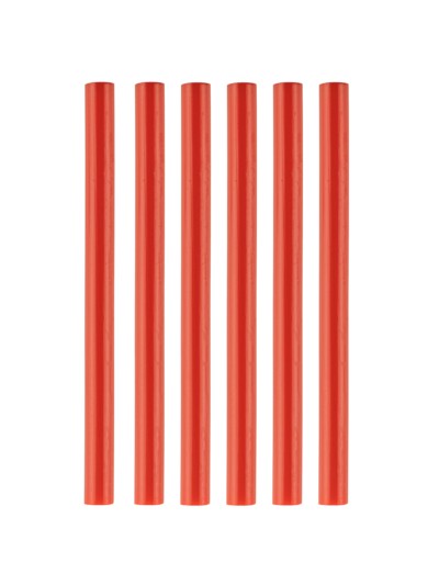 Клеевые стержни универсальные красные, 7 мм x 100 мм, 6 шт, "Алмаз" TDM — изображение 2