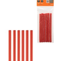 Клеевые стержни универсальные красные, 7 мм x 100 мм, 6 шт, “Алмаз” TDM