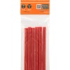 Клеевые стержни универсальные красные, 7 мм x 100 мм, 6 шт, "Алмаз" TDM