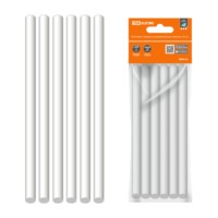 Клеевые стержни универсальные белые, 11 мм x 100 мм, 6 шт, “Алмаз” TDM