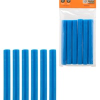 Клеевые стержни универсальные синие, 11 мм x 100 мм, 6 шт, “Алмаз” TDM