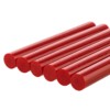 Клеевые стержни универсальные красные, 11 мм x 100 мм, 6 шт, "Алмаз" TDM